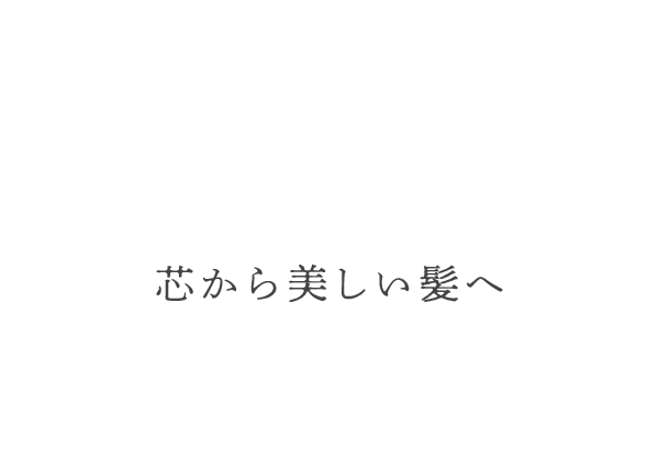 芯から美しい髪へ